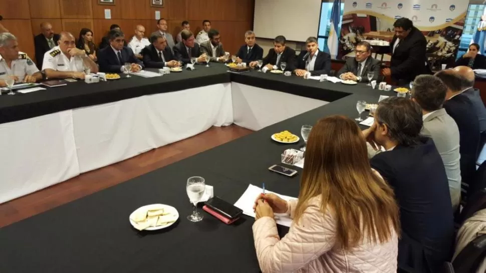 EXPLICACIONES. Maley en su reunión semanal ante la comisión de Seguimiento de Emergencia en Seguridad. prensa legislatura