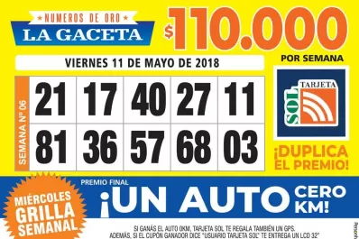 Los Números de Oro de LA GACETA
