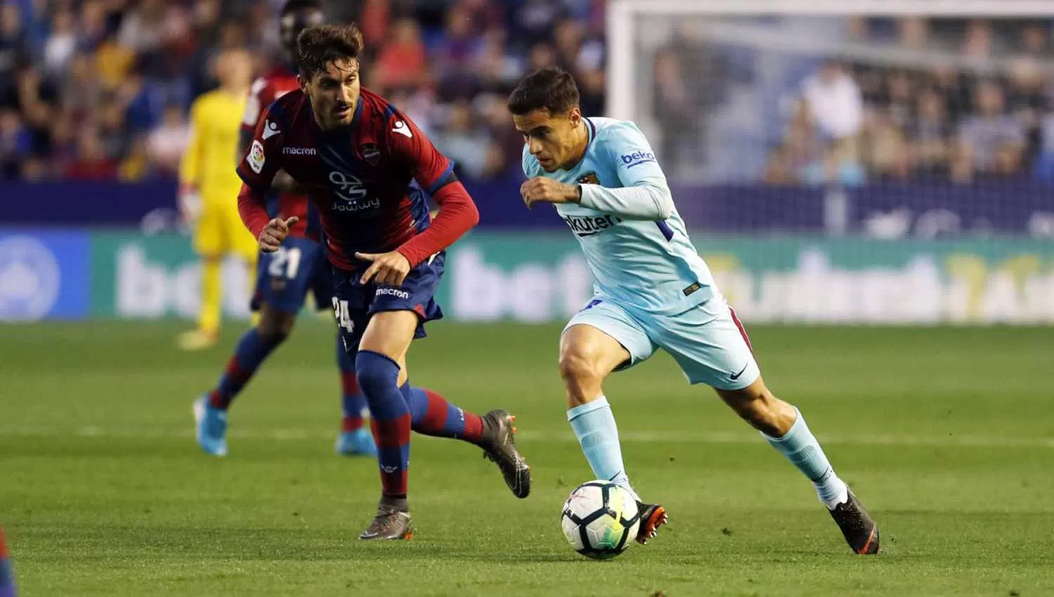 NO PUDO SER. Barcelona cayó con Levante en la penúltima fecha de la Liga. (FOTO DEL TWITTER OFICIAL DE BARCELONA)