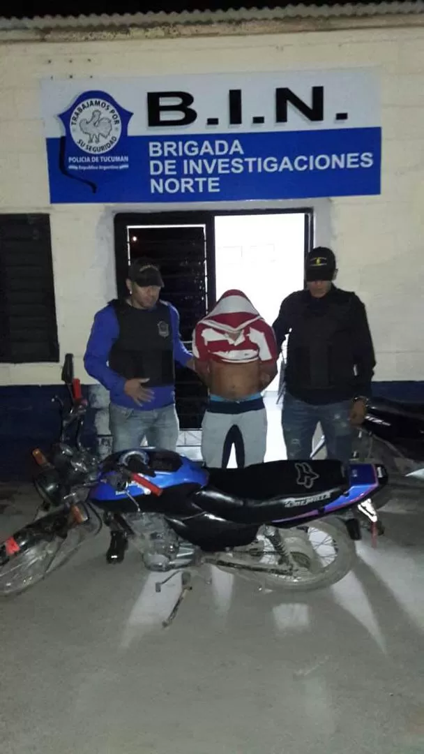 PRESO. Tras una serie de atracos. 