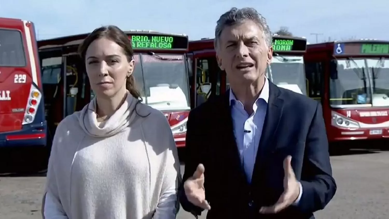 EL PRESIDENTE DESDE MORÓN. Mauricio Macri se refirió a la situación actual del país. FOTO TOMADA DE LOSANDES.COM.AR