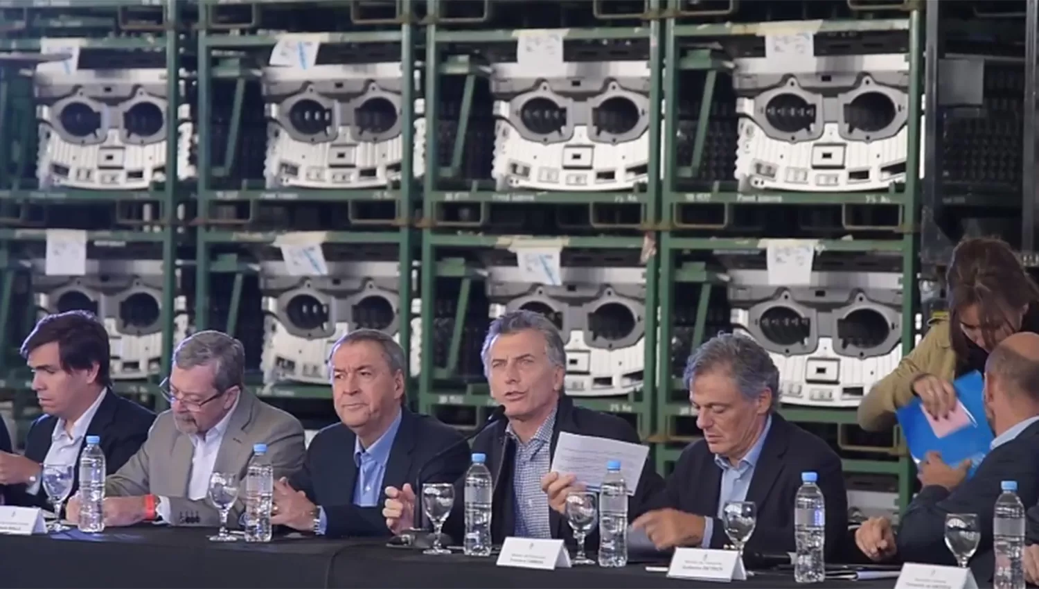 EN CÓRDOBA. Macri participó de una reunión de la Mesa Productiva Automotriz. 