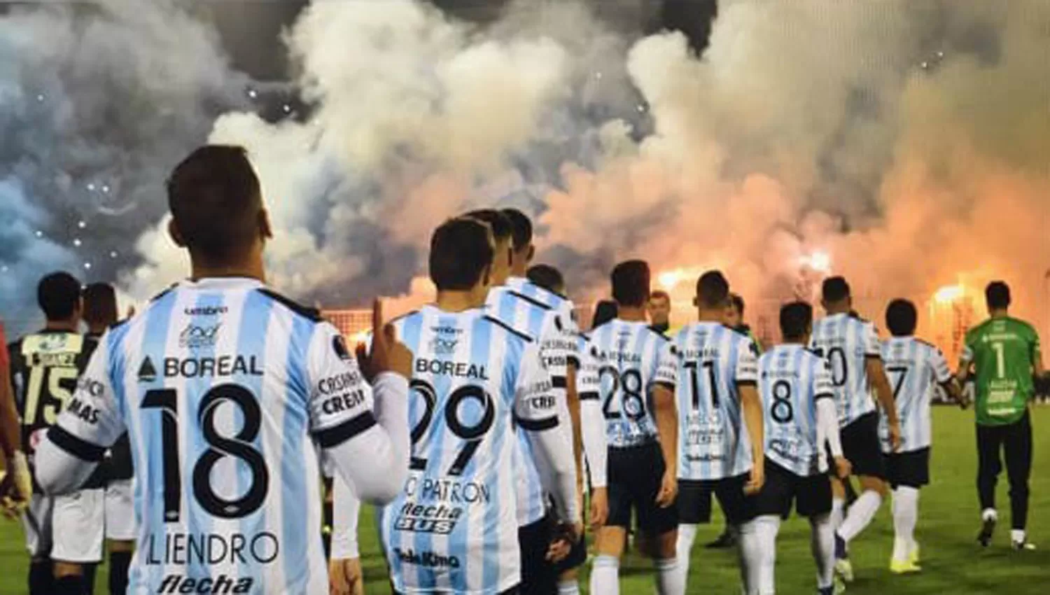 SALIR A LA CANCHA. Atlético clasificó a octavos de final de la Copa Libertadores. CAPTURA DE INSTAGRAM.