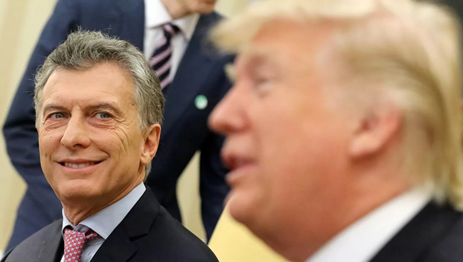 MACRI Y TRUMP. El presidente estadounidense lo llamó amigo a Macri. FOTO TOMADA DE INFONEWS.COM