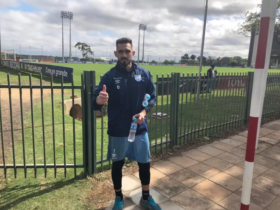 PLENA CONFIANZA. Sánchez, que pasó buenas y malas en Atlético, se tiene fe hoy: “voy a dejar la vida en la cancha”, dijo. la gaceta / foto de nicolás iriarte 