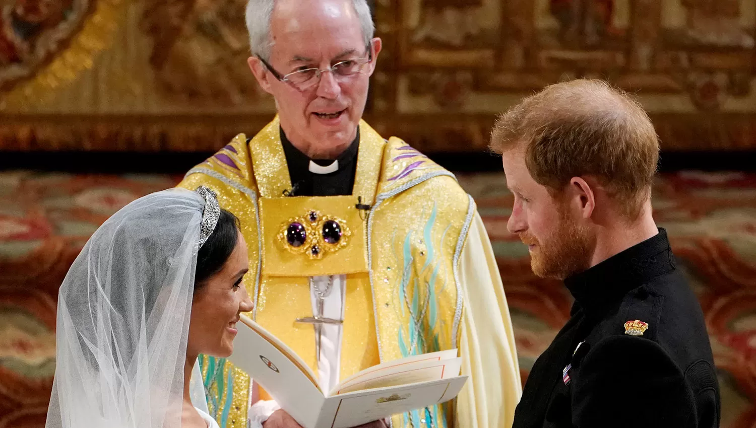 El momento en el que Harry y Meghan daban el sí. REUTERS