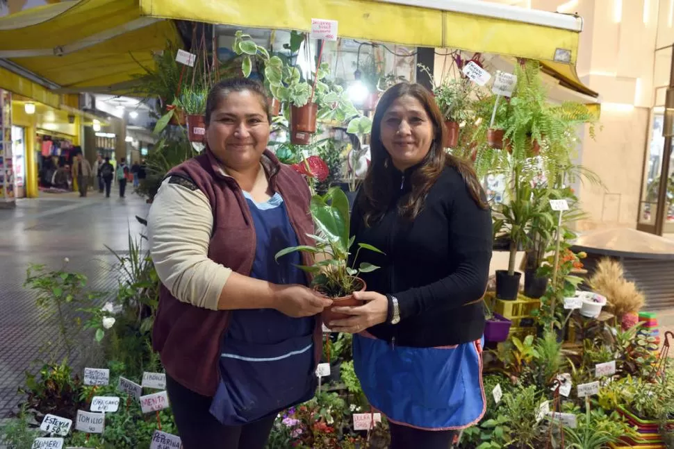 SINCERAS. Alejandra Velárdez -izquierda- y Cristina Núñez, confesaron que sólo les gusta el fútbol cuando se juegan los Mundiales, por el clima que se vive.  la gaceta / fotos de diego aráoz