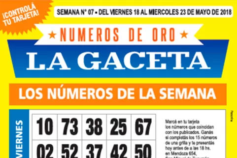 La grilla completa de los Números de Oro de LA GACETA
