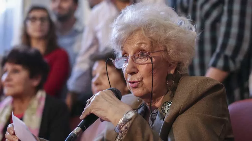 Estela de Carlotto, titular de Abuelas de Plaza de Mayo. ARCHIVO