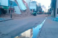 Evalúan las condiciones del ex Parravicini para conocer si hay riesgo de un nuevo derrumbe