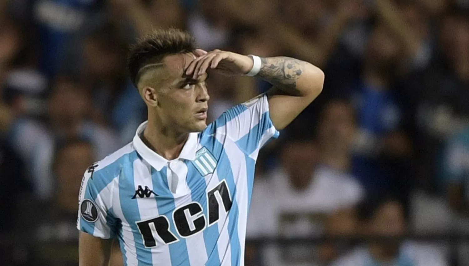 CON LA VISTA EN EUROPA. Lautaro Martínez pasará de Racing a Inter. (ARCHIVO)