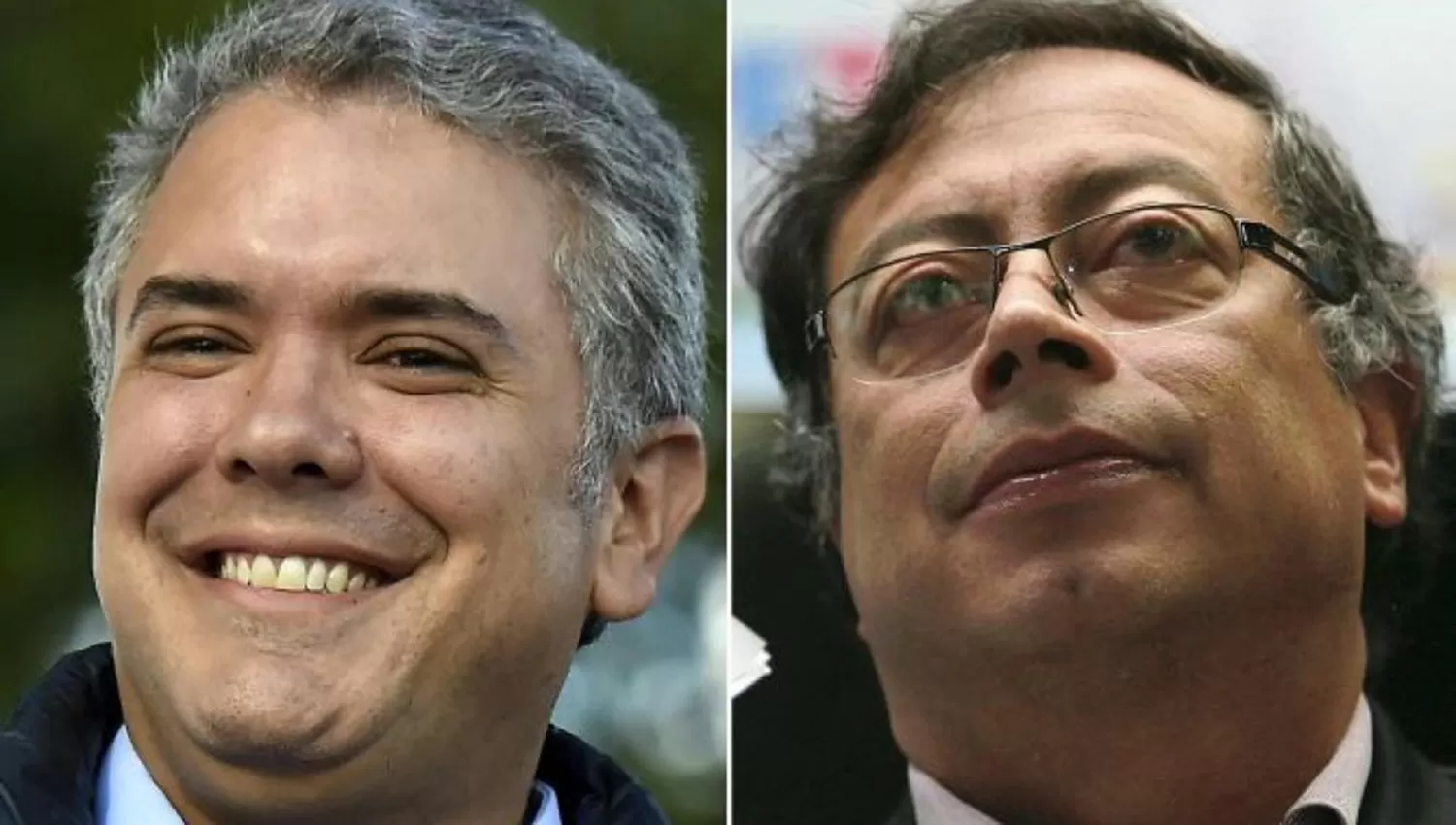 Los candidatos Iván Duque, del Partido Centro Democrático, y el ex alcalde de Bogotá y rostro de la coalición Colombia Humana, Iván Duque. FOTO TOMADA DE ELCOMERCIO.PE