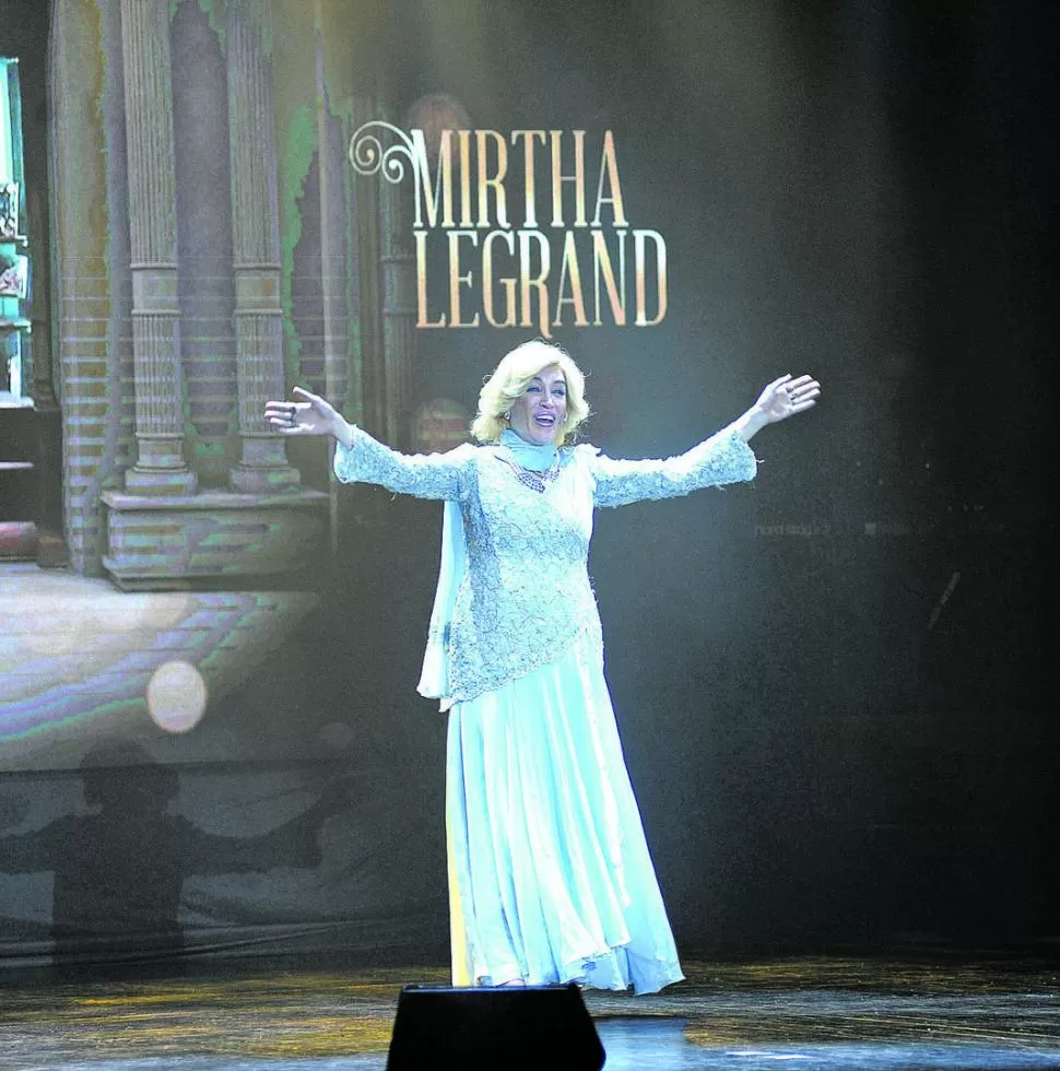 EN PLENO SHOW. La infaltable “Mirtha Legrand”, en una imitación sorprendente. la gaceta / fotos de antonio ferroni