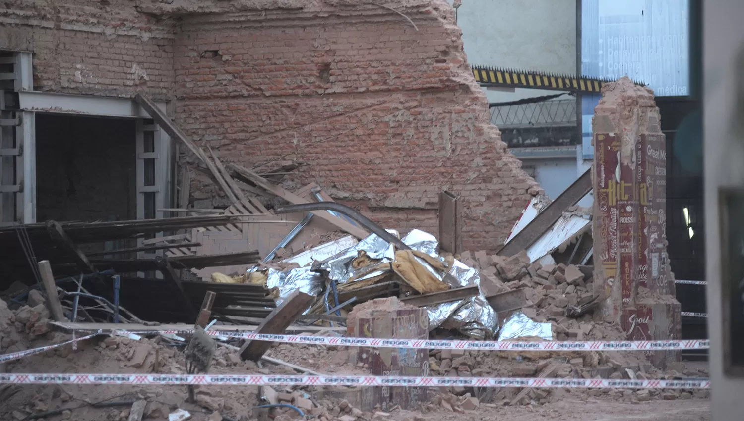 La zona de la tragedia estará vallada por lo menos hasta la próxima semana. LA GACETA/FOTO DE FRANCO VERA