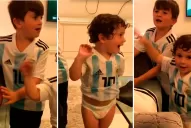 “Esta banda quilombera”, el festejo de los hijos de Messi