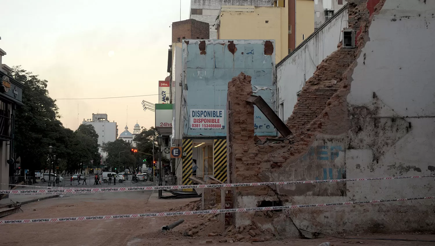 La zona de la tragedia permanecerá vallada . LA GACETA/FOTO DE FRANCO VERA