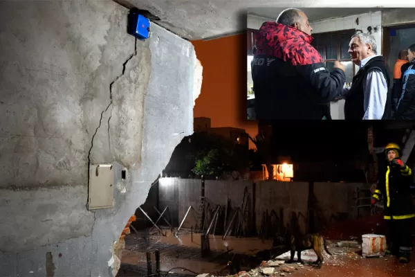 Derrumbe en la Mate de Luna: así fue la discusión entre el Mono Ale y el responsable de la obra