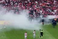 Fuego en La Ciudadela: susto en la tribuna de calle Pellegrini