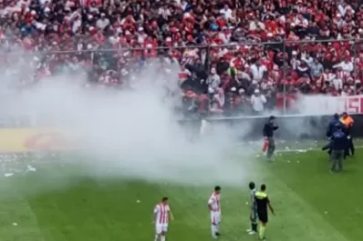 Fuego en La Ciudadela: susto en la tribuna de calle Pellegrini