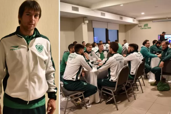 “Es lindo jugar con tanto público”, dijo uno de los pilares de Sarmiento