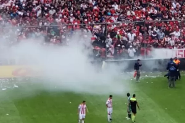 Fuego en La Ciudadela: susto en la tribuna de calle Pellegrini