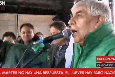 Hugo Moyano lanzó un paro de camioneros para el 14 de este mes