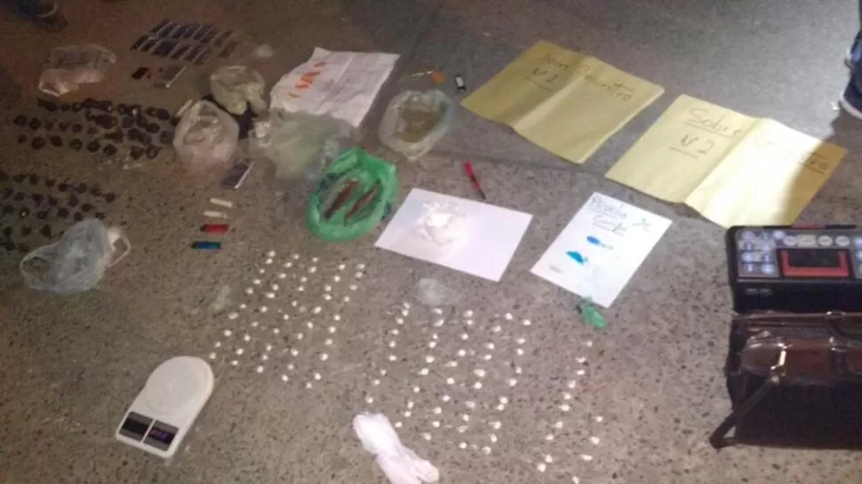 MARIHUANA, PACO Y COCAÍNA. La detención de la supuesta dealer se realizó en septiembre de 2016 en La Bombilla. 