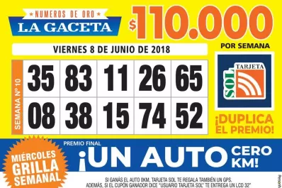 Los Números de Oro de LA GACETA