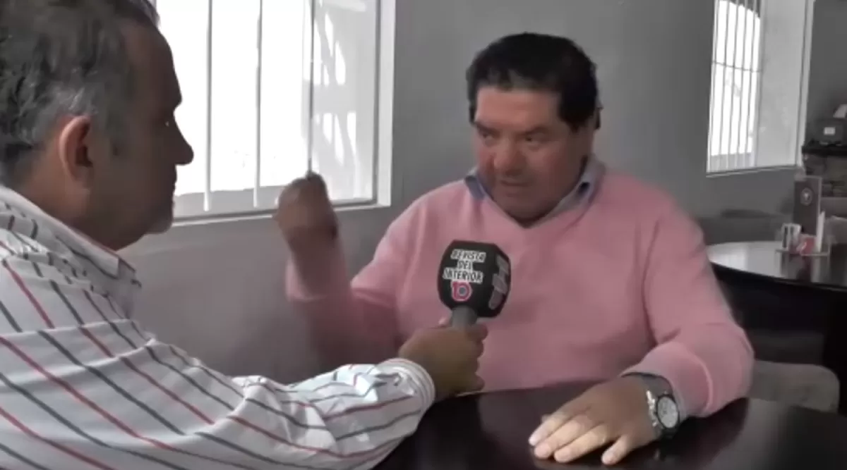 Juan Enrique Orellana en el video que se viralizó en las redes.