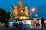 Los hinchas de San Martín ya se hacen sentir en Rusia