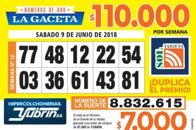 Los Números de Oro de LA GACETA