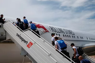 La Selección Argentina voló a Rusia en el avión de los Rolling Stones