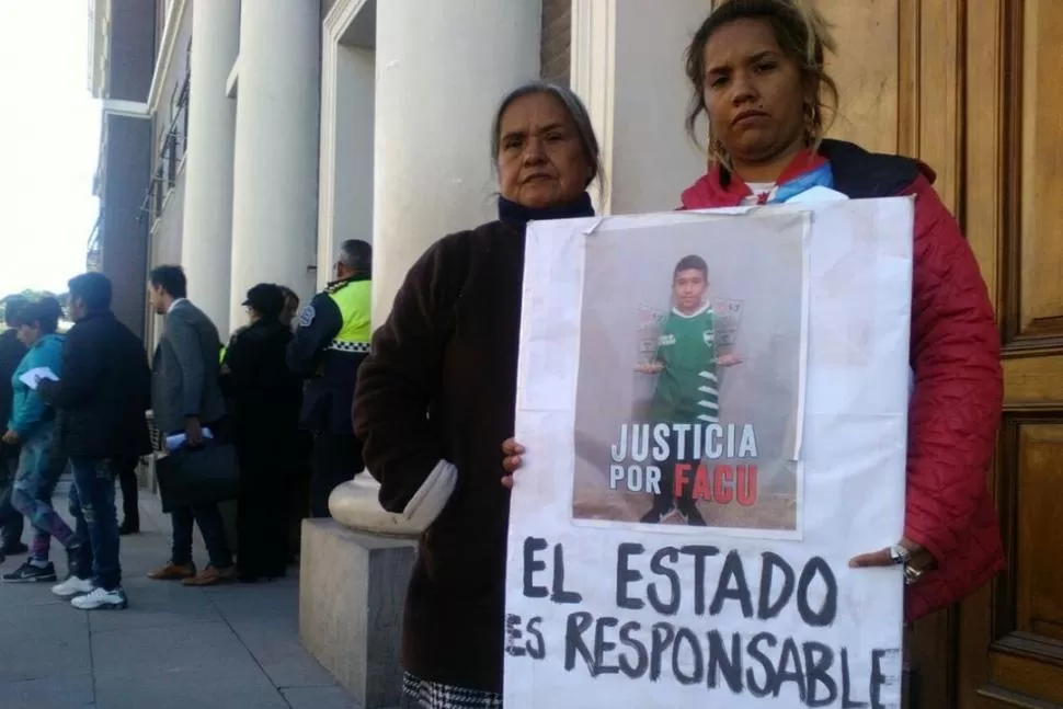 RECLAMO DE JUSTICIA. Facundo Ferreira murió de un disparo en la nuca el 8 de marzo pasado. 