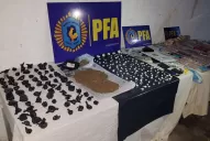 Se incautaron 587 kilos de marihuana y 15 de cocaína en operativos en cinco provincias