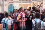 Locura argentina en las calles de Moscú: un hincha de San Martín se sumó a la fiesta