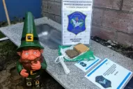 Desbarataron una banda narco que escondía droga en enanos de jardín