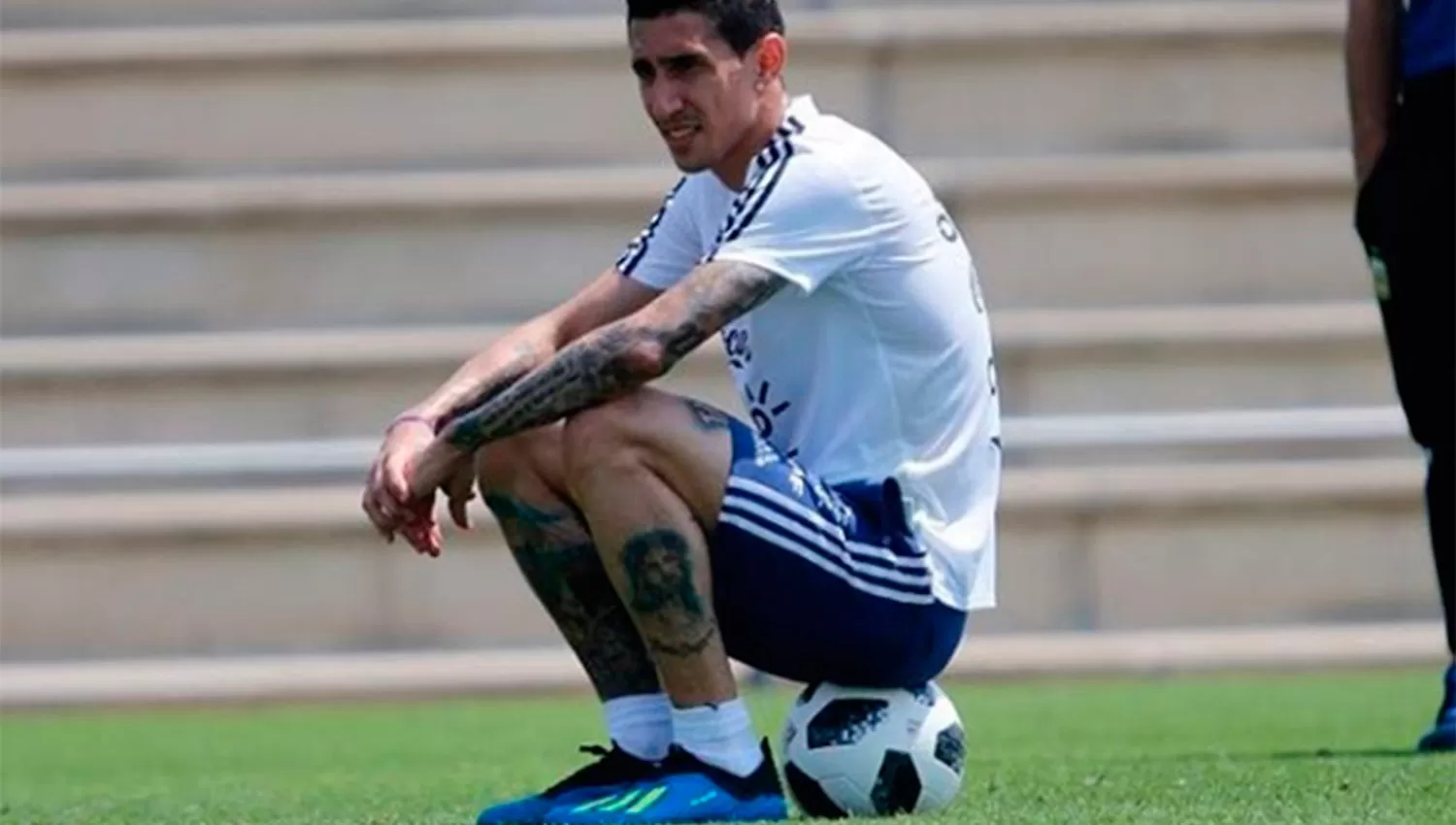 PENSATIVO. Di María se descargó en una publicación de Instagram.