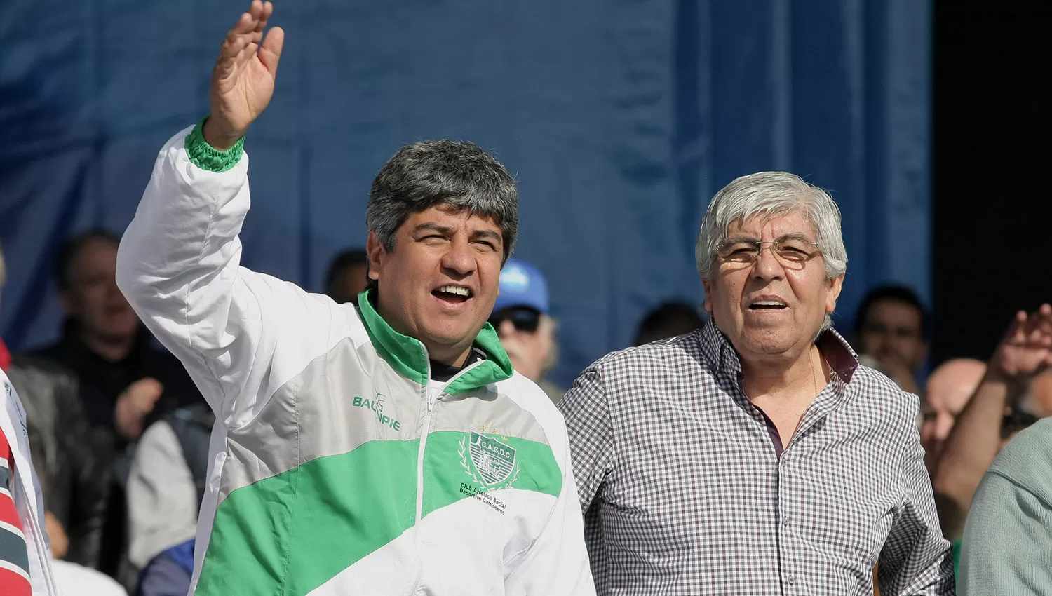 Pablo Moyano, junto a su padre, Hugo, encabezarán la medida de fuerza en el comienzo de la semana. ARCHIVO