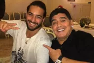 Maluma cumplió en Rusia su sueño de conocer a Maradona