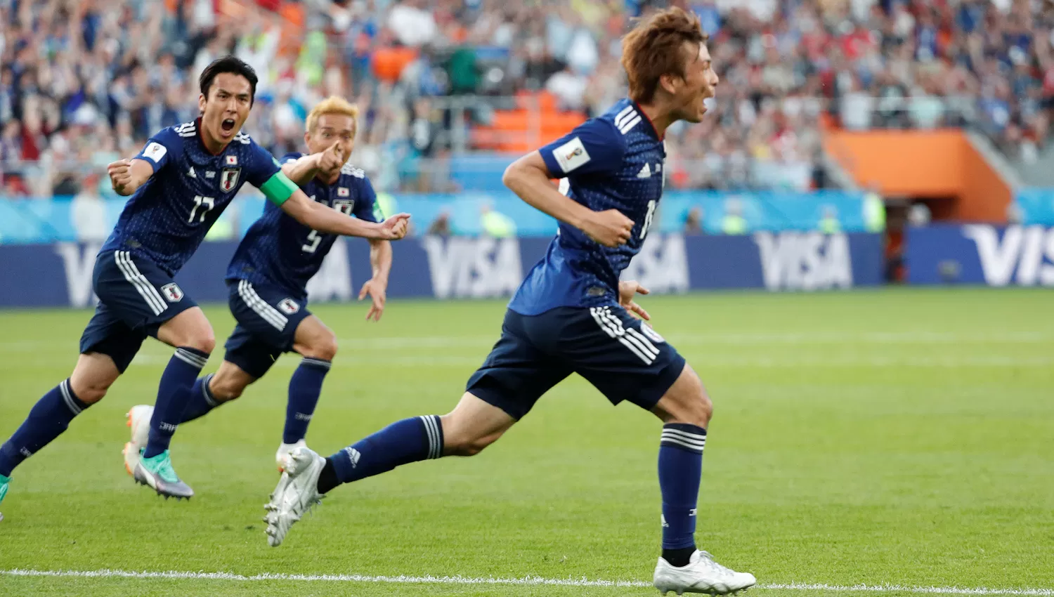 EL PRIMER EMPATE. Inui puso el 1-1 parcial para los japoneses. REUTERS