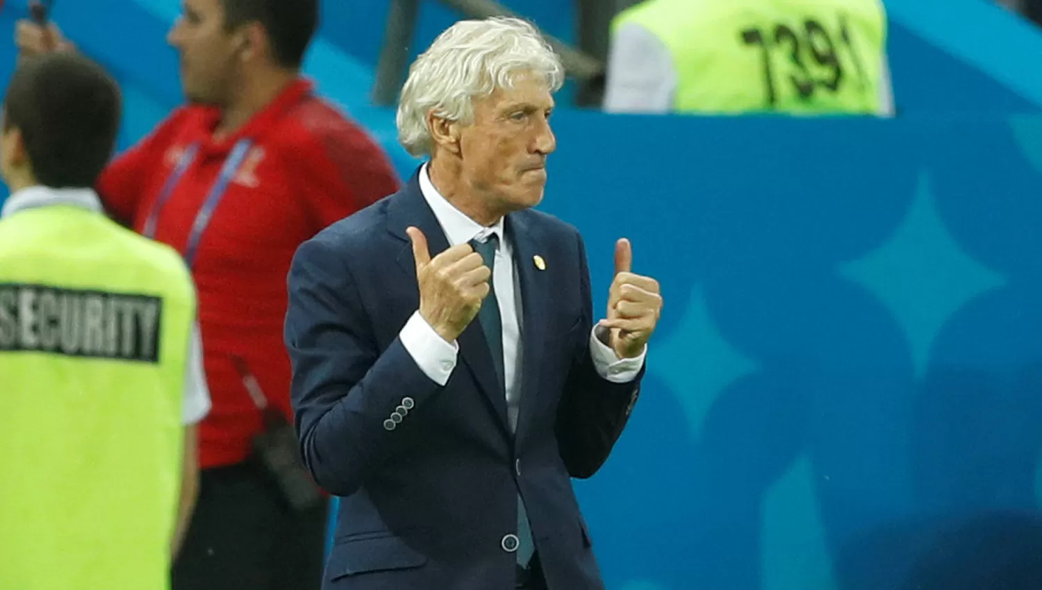 TODO BIEN. José Pekerman logró el primer triunfo de un DT argentino en Rusia. (REUTERS)