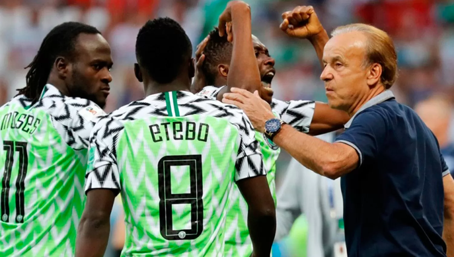 DT ALEMÁN. Gernot Rohr comanda Nigeria y advirtió que darán pelea a la Argentina de Messi. (REUTERS)