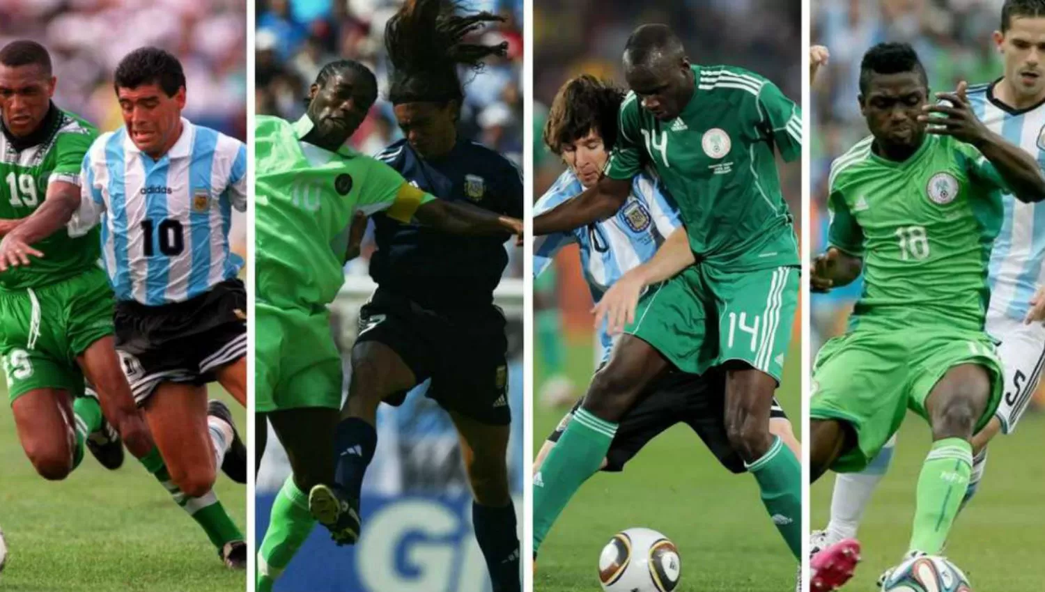 Videos: Argentina-Nigeria, un rico historial de partidos