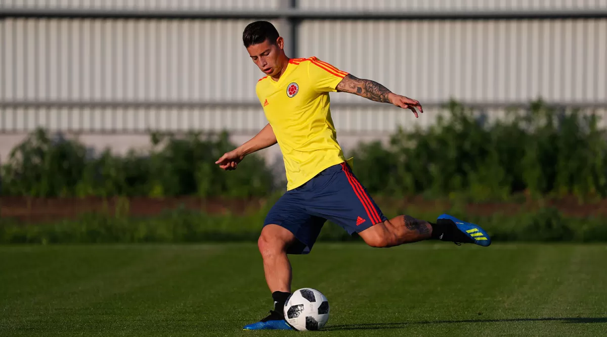 CLAVE. James Rodríguez es una pieza fundamental en el seleccionado cefetero. REUTERS