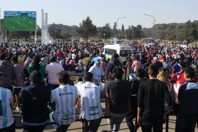 Video: así se gritó el épico gol de Rojo en el parque 9 de Julio