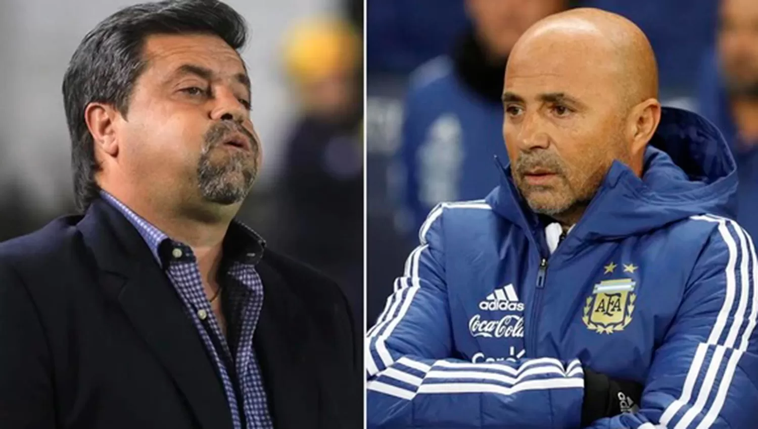 LO BANCÓ. Esta vez, Caruso se puso del lado de Sampaoli. (ARCHIVO)