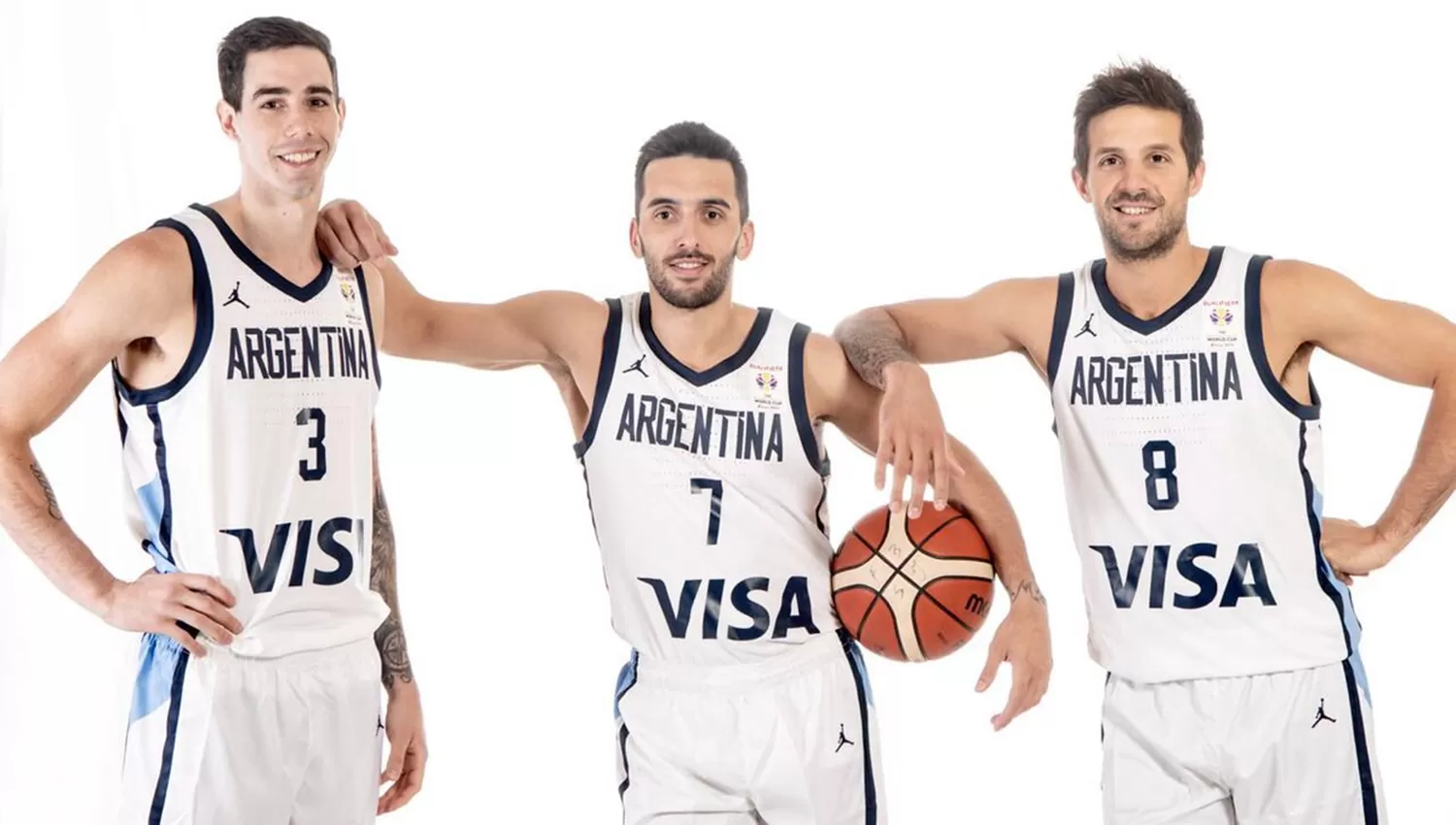 Los tres bases de nuestra selección militan en clubes españoles: Luca Vildoza (Saski Baskonia), Facundo Campazzo (Real Madrid) y Nicolás Laprovíttola (Joventut de Badalona).
FOTO TOMADA DE PRENSA CABB