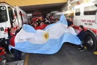 Cómo es ver un partido de Argentina en el cuartel de Bomberos de Tafí Viejo