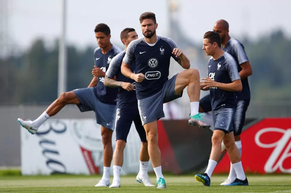 UN GOLEADOR TEMIBLE. Olivier Giroud es una de las principales armas que tiene el seleccionado francés en el ataque. REUTERS