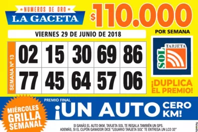 Los Números de Oro de LA GACETA